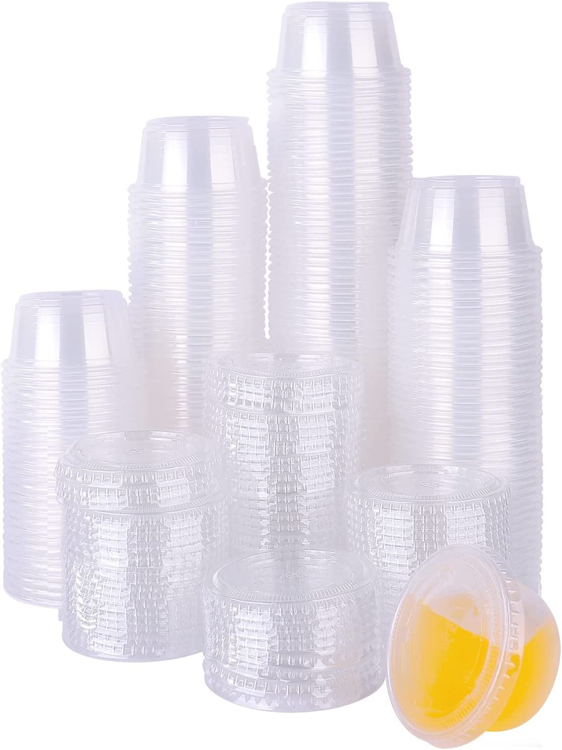  TashiBox 12 oz disposable plastic party cups (Red, 100
