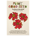 thumbnail image 1 of Plant Good Seed Tashkent Marigold Flower Seed Packet: Orange Red Haloed Heirloom, Organic, Full Sun, 1 of 11