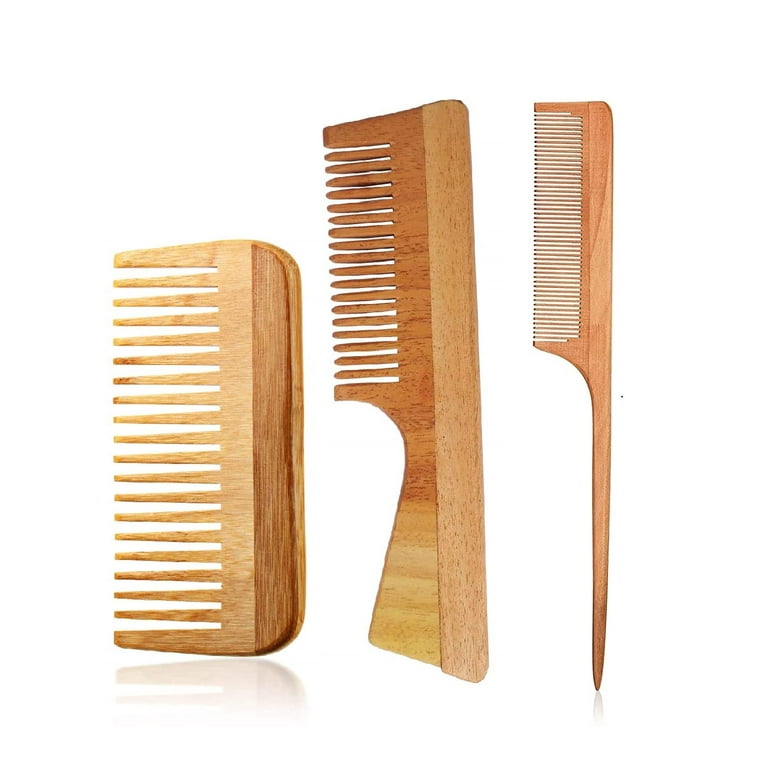 Wooden Combs: Neem & Sheesham Collection for Hair Care