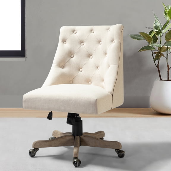 Task Chair with Adjustable Height & Swivel in Beige
