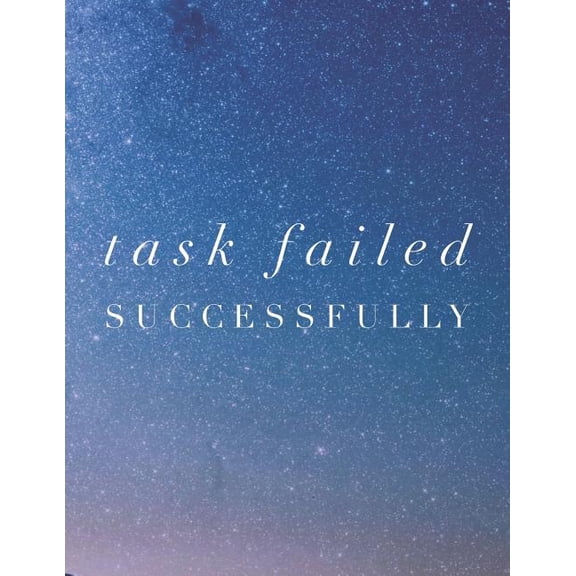 Task Failed Successfully: 8.5x11 Large Graph Notebook with Floral Margins for Adult Coloring, (Paperback)