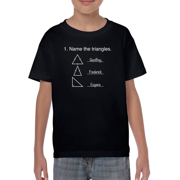 Task: Name The Triangles T-Shirt Juniors -Smartprints Designs,  Medium