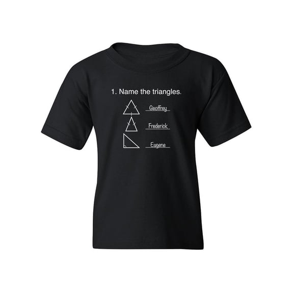 Task: Name The Triangles T-Shirt Juniors -Smartprints Designs, x-Small