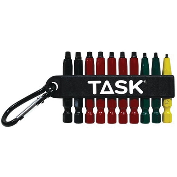 Task Tools T67917 Bit Mixed-Robertson Clip, 10 Piece