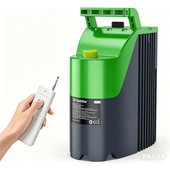 TaskStar Cordless Submersible Utility Water Pump, Built-in Battery & Remote, 635 GPH, 30FT Lift, for Pool Cover, Hot Tub, Basement, Garden