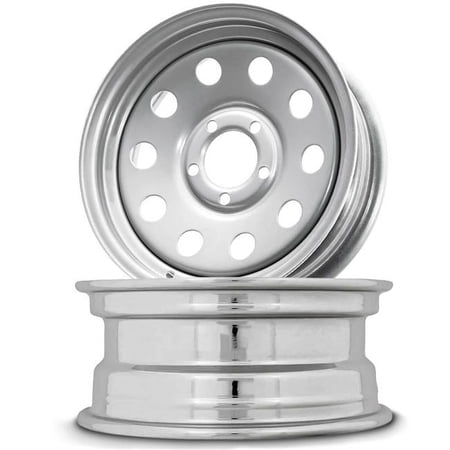 Taskmaster B225R6SMEM 15 x 6 in. Modular Wheel, Silver - 6 x 139.7 in. Bolt Pattern