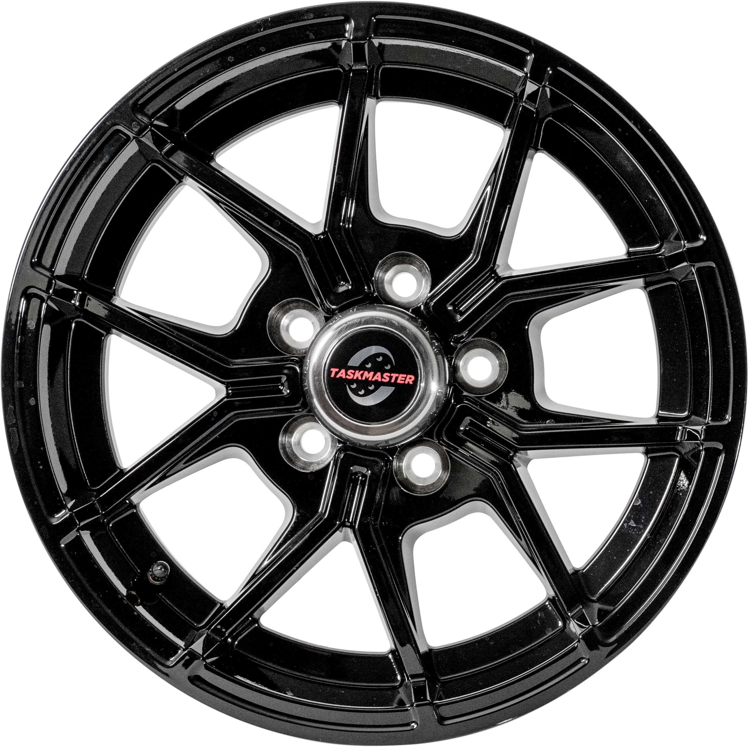 Taskmaster Trinity 5 Fork Aluminum Trailer Wheel Rim 15x5 5x4.5 Black ...