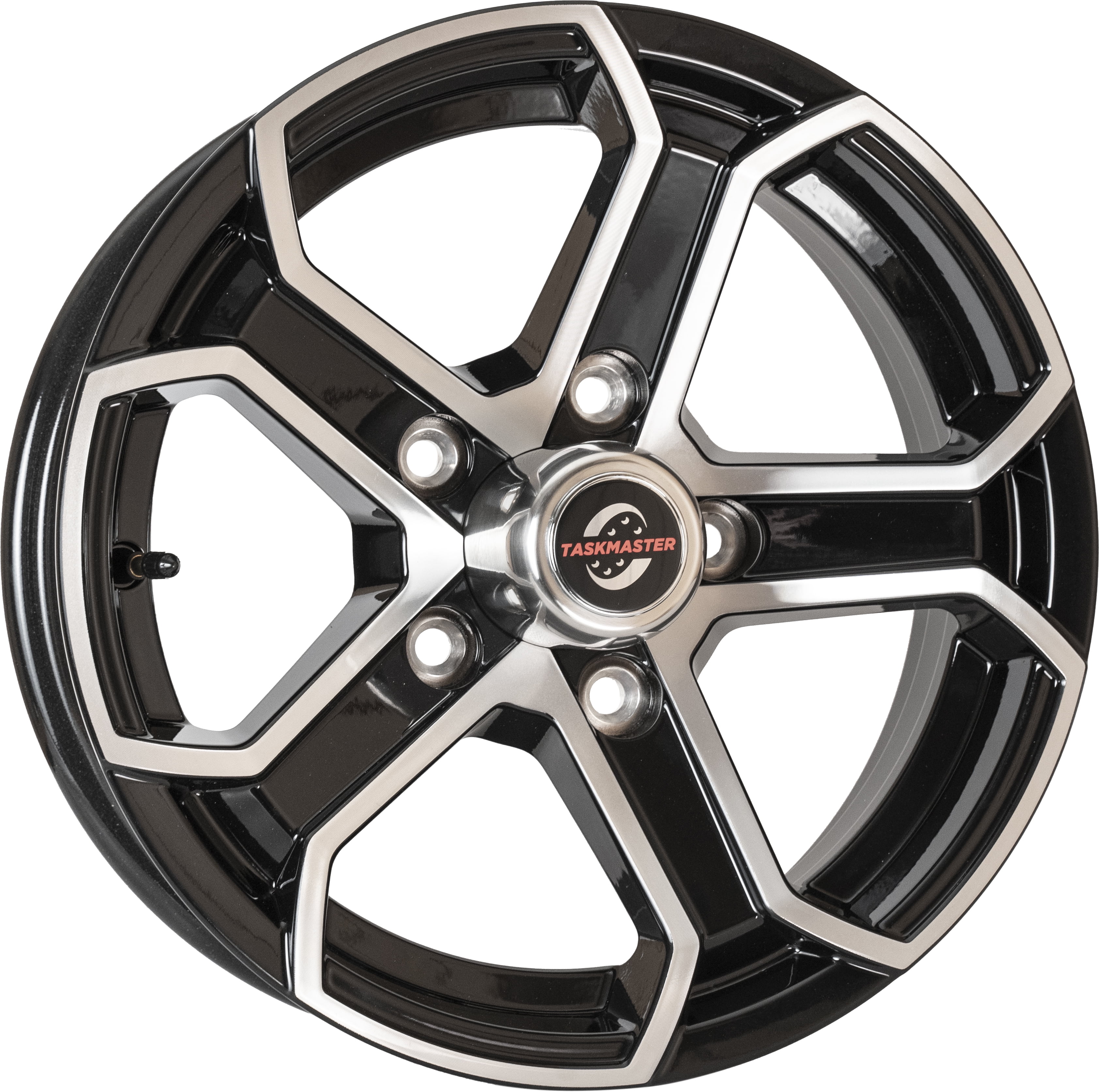 Taskmaster Trinity 5 Spoke Aluminum Trailer Wheel Rim 15x5 5x5 Black ...