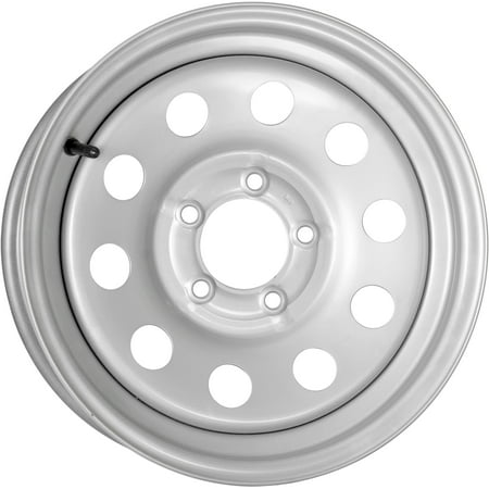 Taskmaster Vesper Steel Trailer Wheel Rim 15x5 5x5 Silver Mod
