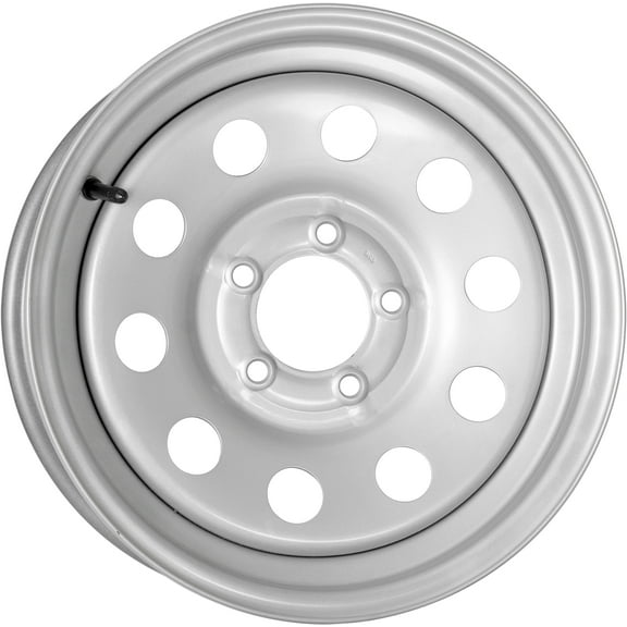 Taskmaster Vesper Steel Trailer Wheel Rim 15x5 5x5 Silver Mod