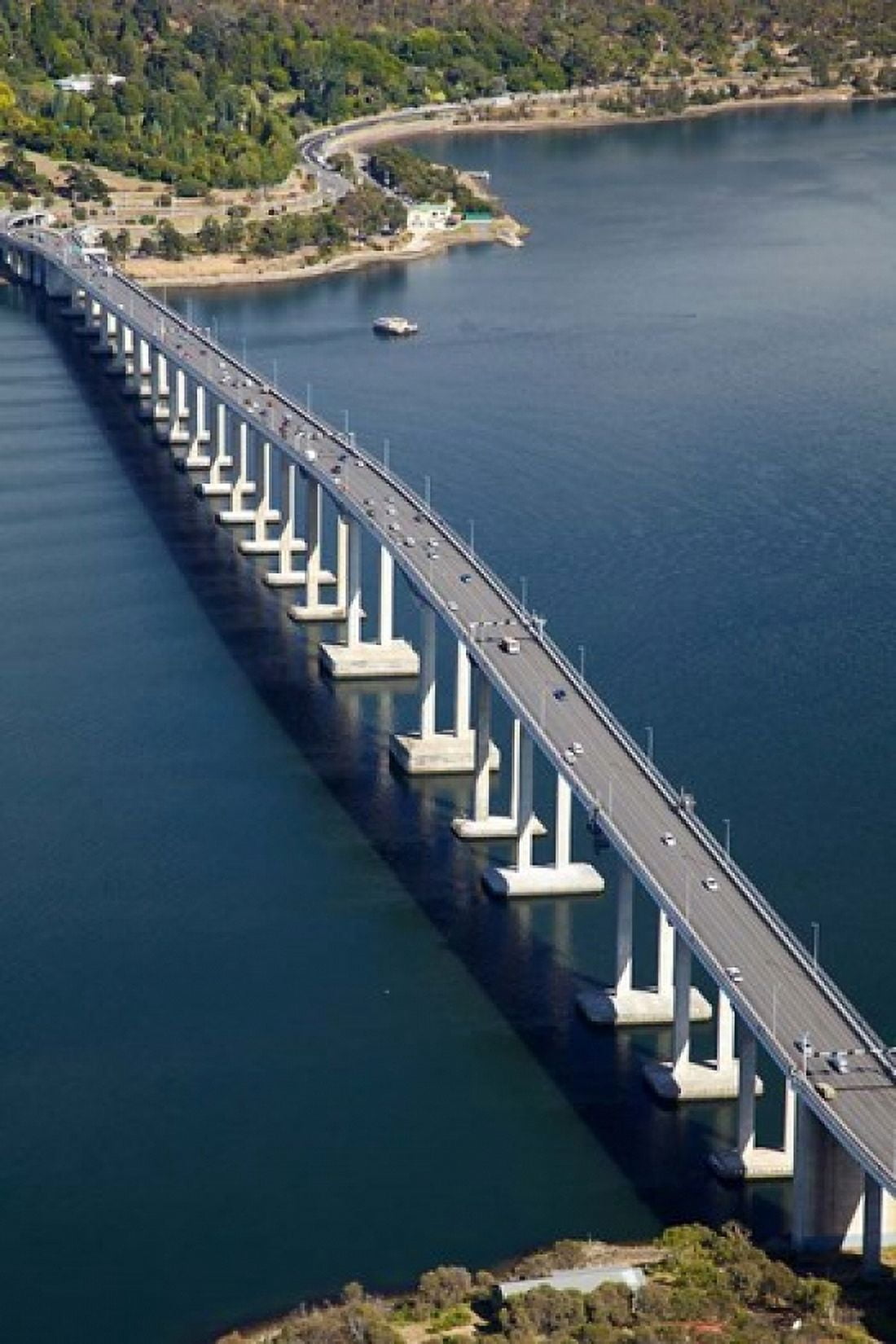 Tasman Bridge River Derwent Tasmania Australia Canvas Art - David Wall DanitaDelimont (19 x 29)