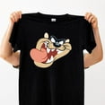 thumbnail image 1 of Tasmanian Devil Funny Face Retro Looney Tunes Cartoon Unisex T-Shirt, 1 of 2
