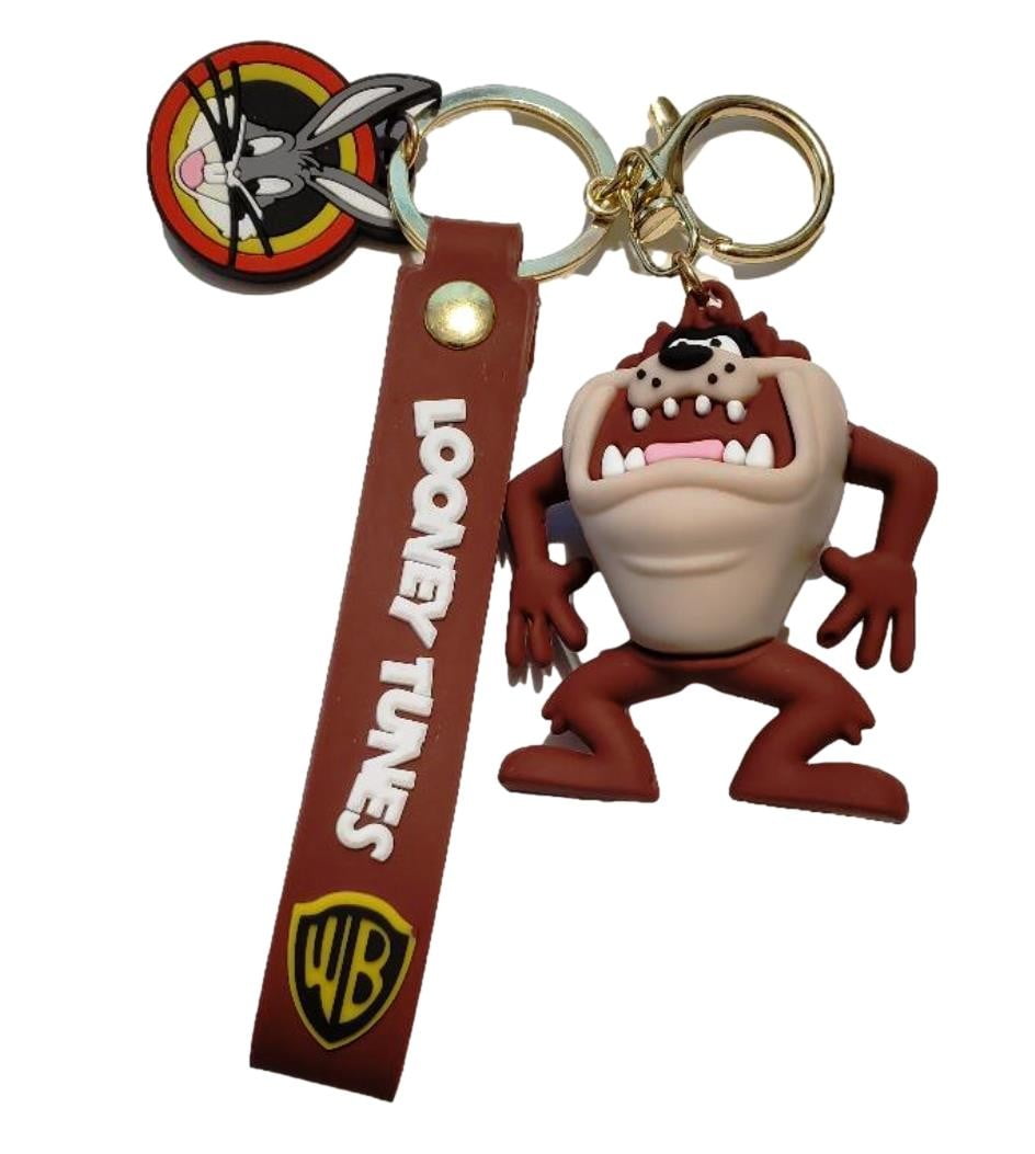 Tasmanian Devil Taz 3D Silicone Charm Keychain Keyring - Walmart.com
