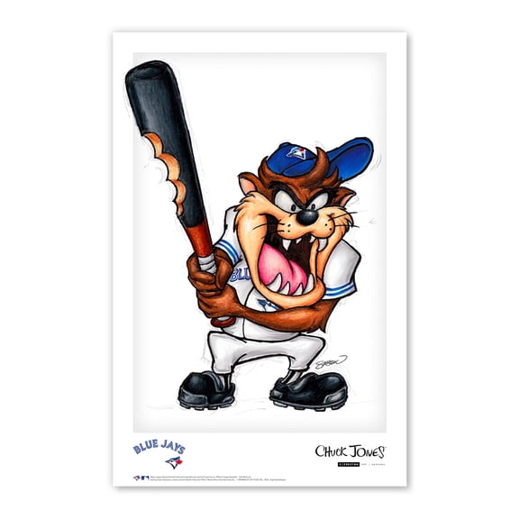 Tasmanian Devil Toronto Blue Jays 11" x 17" Poster Print