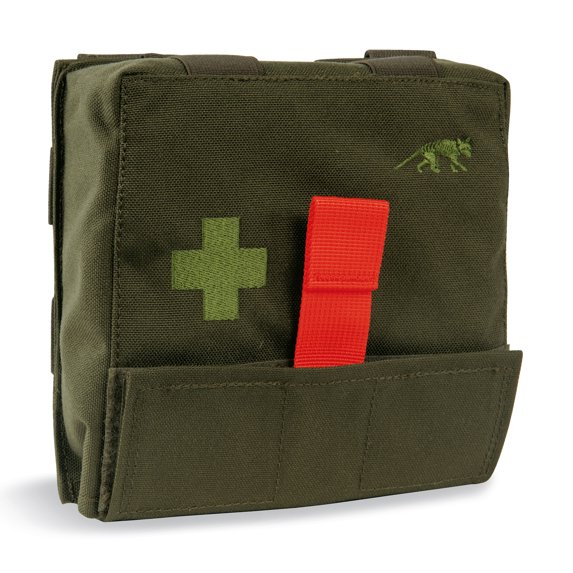 Tasmanian Tiger IFAK Pouch S, Tactical MOLLE Medical Pouch, First Aid Bag, Rip Away Panel, Small, Olive