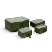 Tasmanian Tiger Modular Pouch Set, Tactical Packing Cubes, Zipper Gear Organizers, Olive
