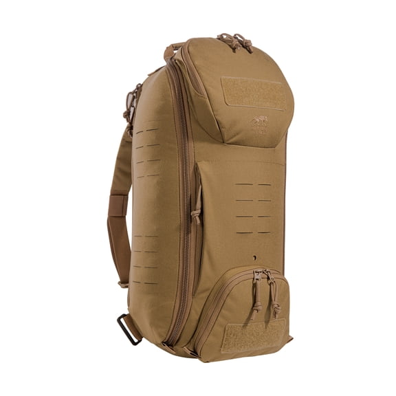 Tasmanian Tiger Modular Sling Pack 20, Sling Bag with MOLLE, YKK Zippers, Hydration Compatible, Coyote
