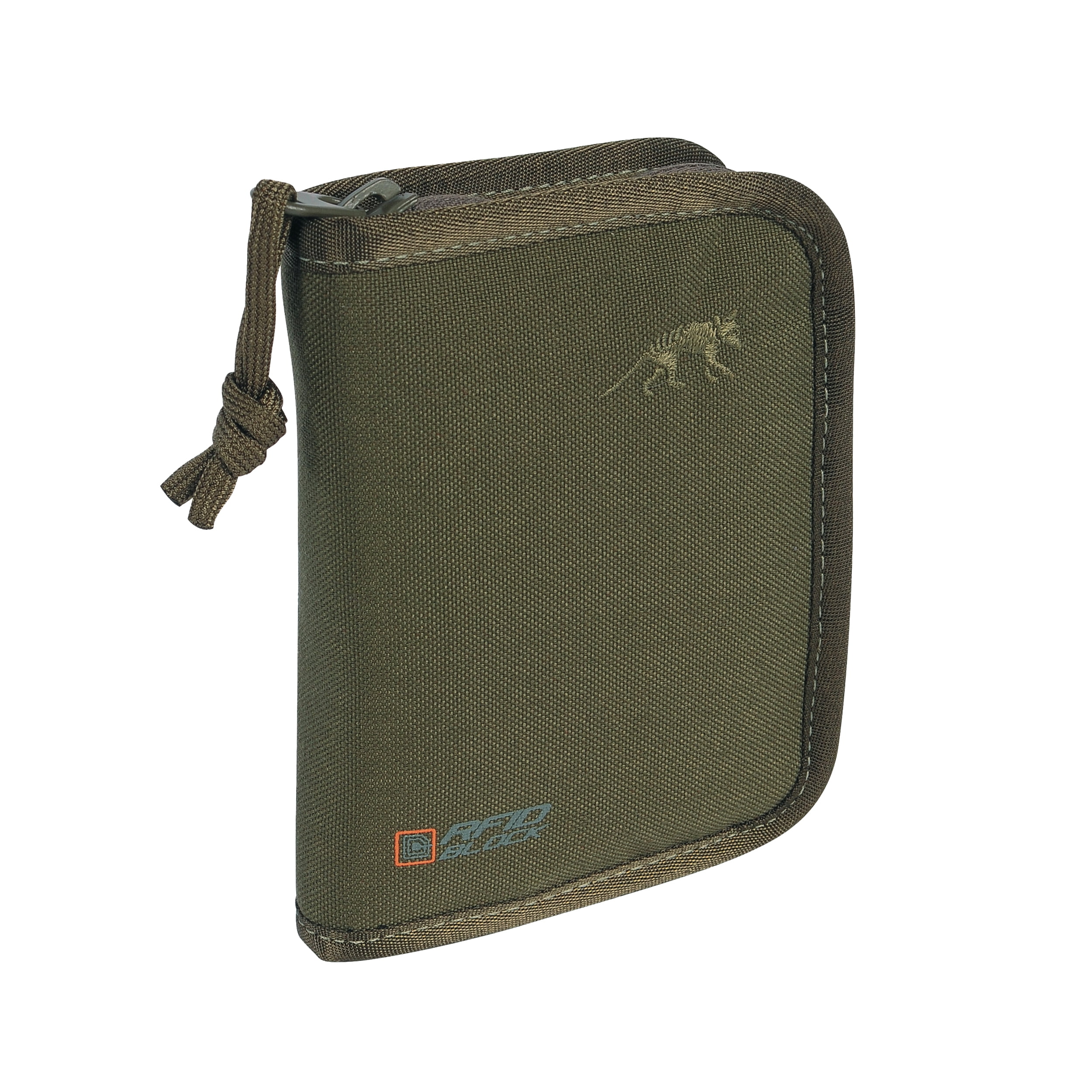 Tasmanian Tiger RFID Blocking Mil Wallet, Cryptalloy, Cordura 700D, YKK Zipper, Olive