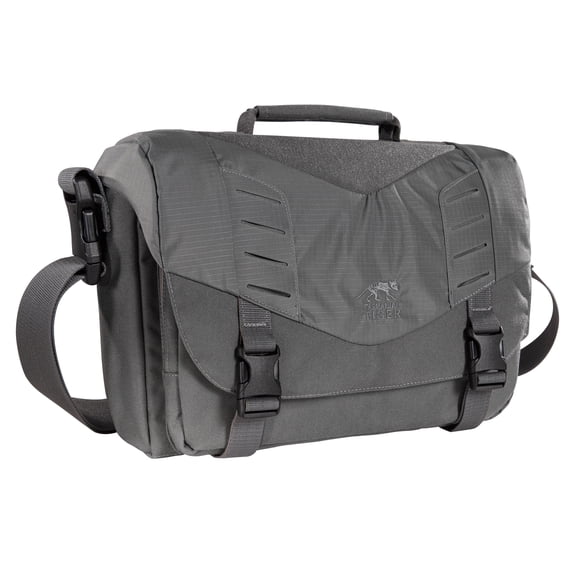 Tasmanian Tiger Tac Case S, Compact Undercover Briefcase, Messenger Bag, MOLLE System, YKK Zippers, Carbon