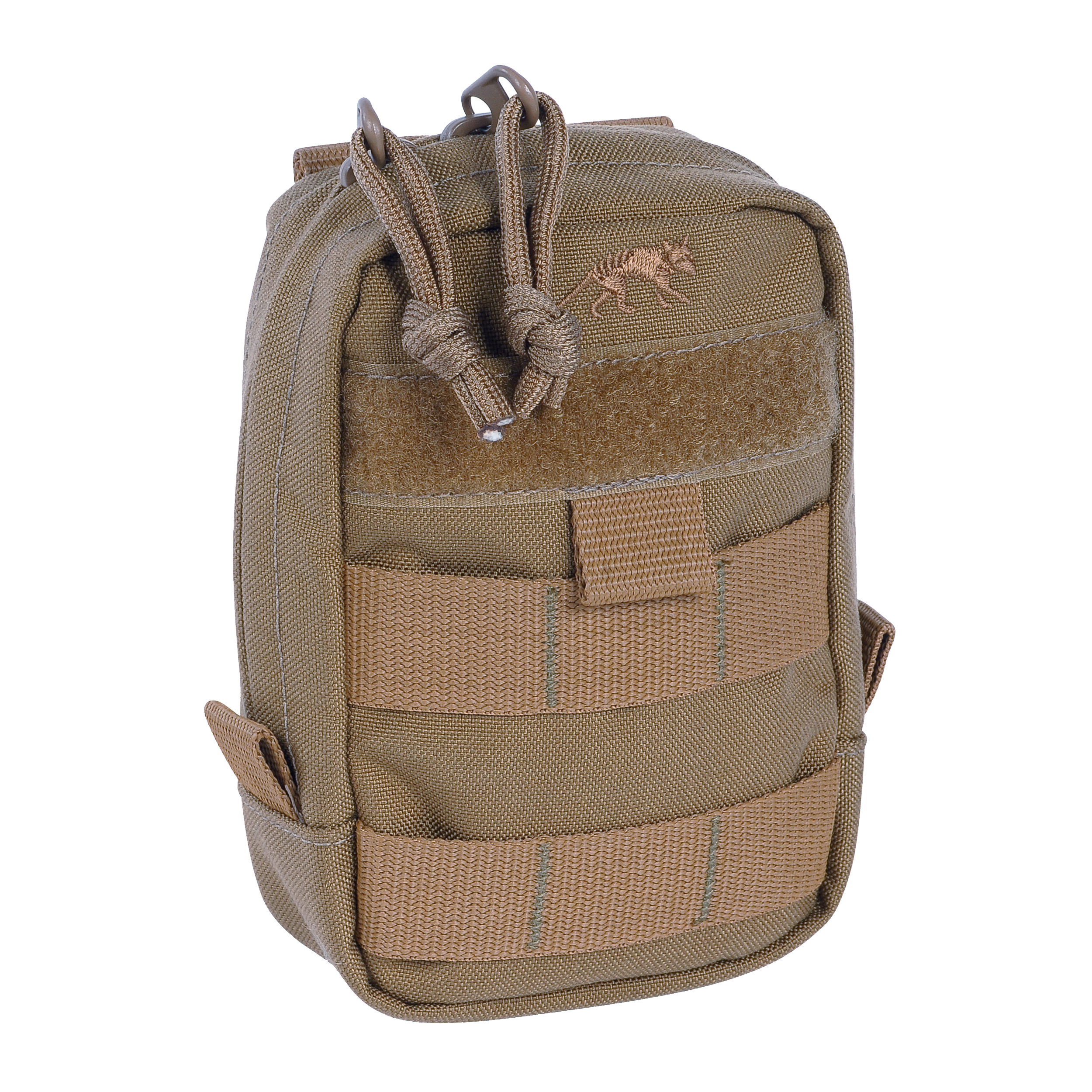 Tasmanian Tiger Tac Pouch 1 Vertical, Tactical MOLLE System Loops with YKK Zippers, Coyote