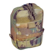 Tasmanian Tiger Tac Pouch 1 Vertical, Tactical MOLLE System Loops with YKK Zippers, Multicam