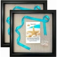 thumbnail image 1 of Tasse Verre 10x10 Black Shadow Box Frame (2-Pack) - Ready to Hang Shadowbox Picture Display, 1 of 6