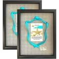 thumbnail image 1 of Tasse Verre 12x15 Black Shadow Box (2-Pack) Frame w/ Linen -16 Stick Pins, 1 of 7