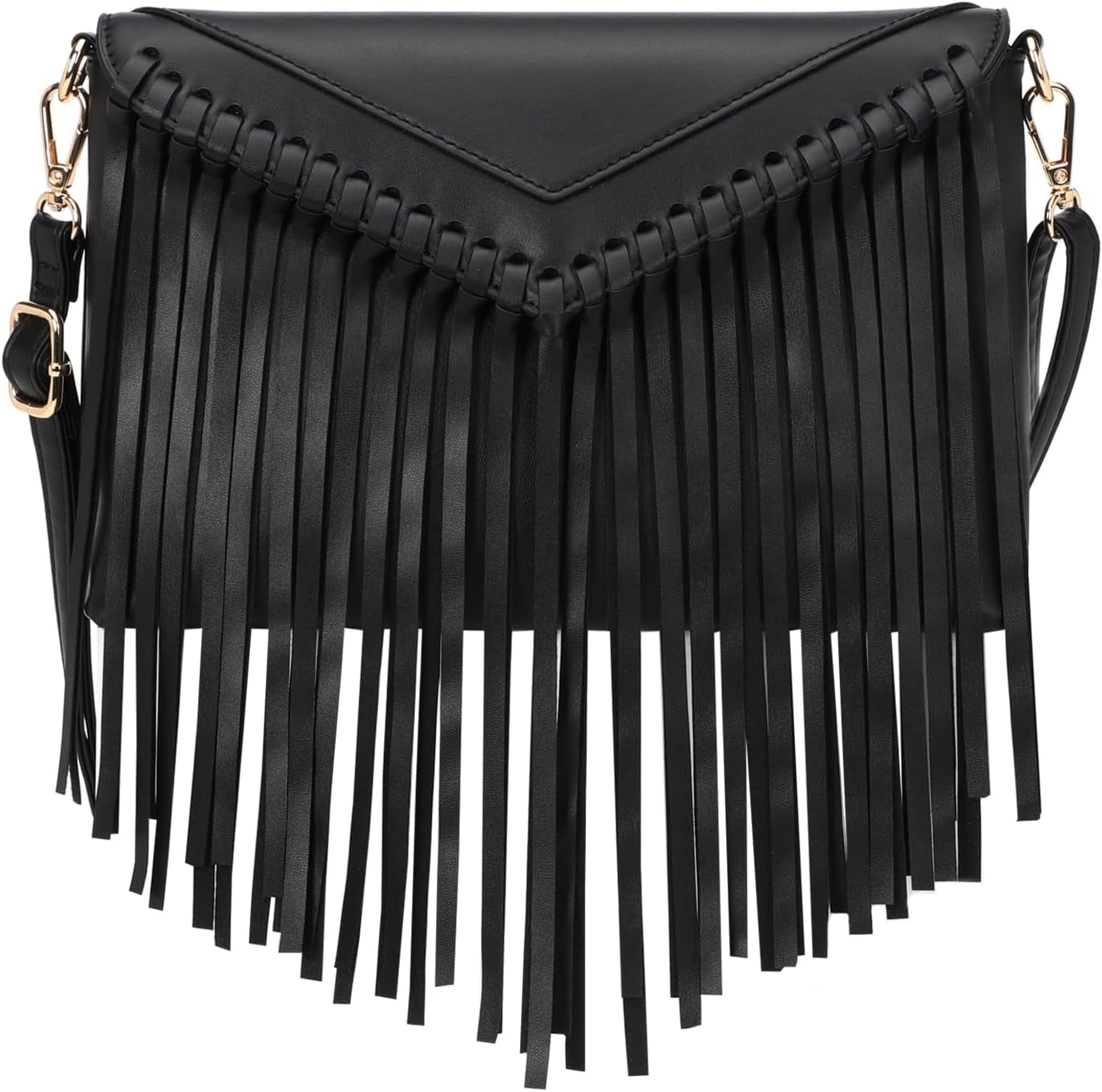 Tassel Crossbody Purse for Women PU Leather Western Hobo Fringe Handbag Shoulder Bag