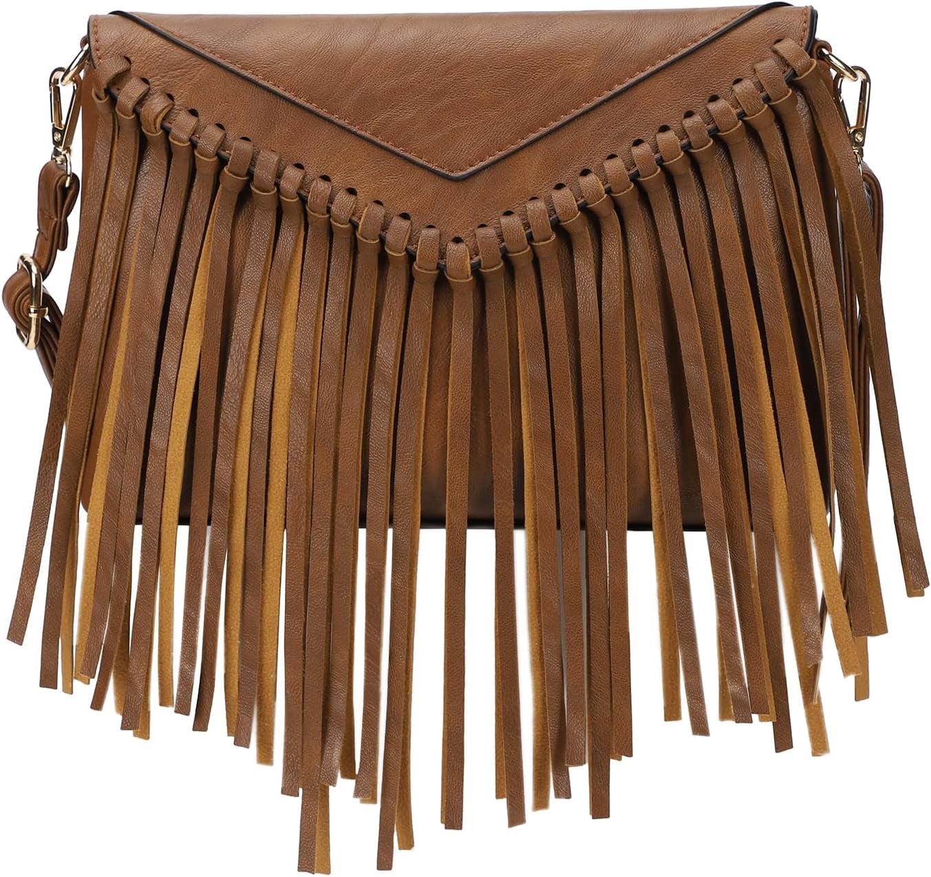 Tassel Crossbody Purse for Women PU Leather Western Hobo Fringe Handbag Shoulder Bag