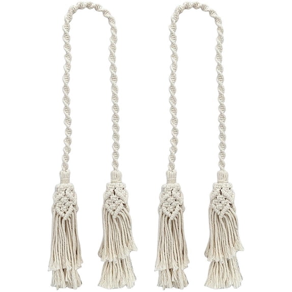 Tassel Curtain Tieback Cotton Rope Tie Back Holdback Hanging Pendants For Home Bedroom Office Window Decoration