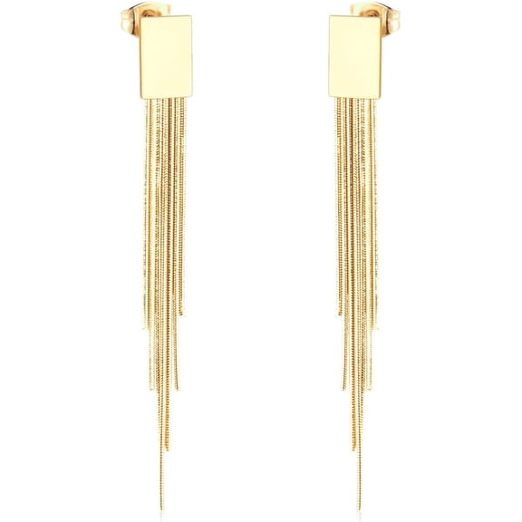 Tassel Dangle Earrings for Women Gold Plated Geometric Drop Earring Fashion Jewelry