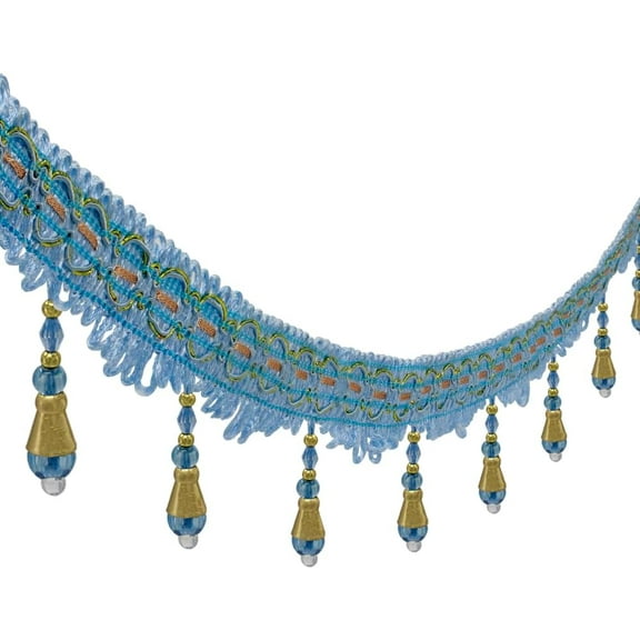 Tassel Fringe Trimming Hanging Ball Trim Braided Ribbon Curtain Fring Trimming Upholstery Drapery 6 Yards
