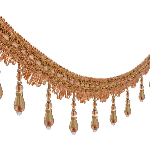 Tassel Fringe Trimming Hanging Ball Trim Braided Ribbon Curtain Fring Trimming Upholstery Drapery 6 Yards