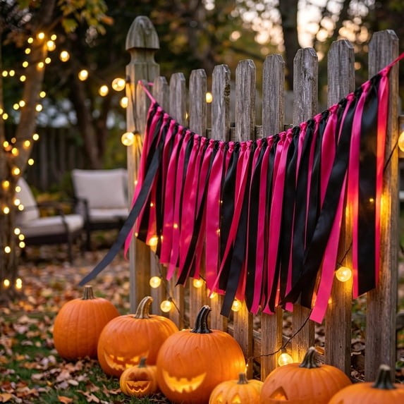 Tassel Garland Party Hanging Decorations Preassembled Colorful Fabric Shabby Chic Banner for Wedding Bachelorette Baby Shower Birthday 40in