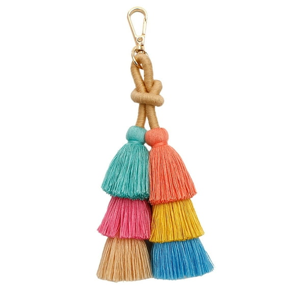Tassel Keychain Fashion Tassel Pendant Keyring for Purse Wallet DIY Projects Colour