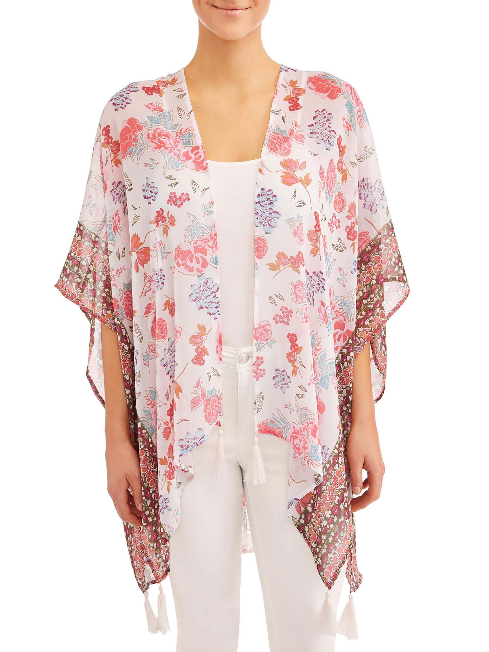 Tassel Kimono - Walmart.com
