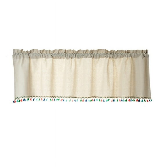 Tassel Semi-Shading Small Curtain for Home Décor – Elegant Beaded Design, Breathable & Soft Fabric, Perfect for Any Room