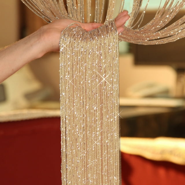 Tassel String Door Window Curtain Beads Chain Fringe Panel Room Divider,200cm*100cm