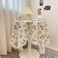 thumbnail image 1 of Tassel Tablecloth Round Table Cover Floral Fruit Print Washable Decorative Kitchen Dining Room Party Wedding Holiday Home Decor Table Linens, 1 of 6