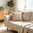 thumbnail image 1 of Tassel Throw Pillow Cover 18 x 18in Boho Decorative Cushion Case, Soft Fringe Pillowcase with Hidden Zipper, Washable Sofa Couch Bed Home Decor, 1 of 8
