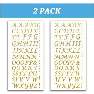 Pioneer Letter Stickers Gold 