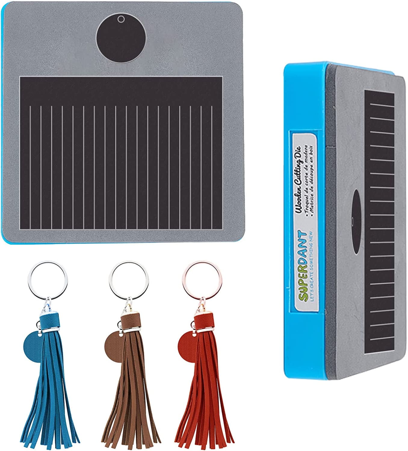 SUPERDANT Leather Cutting Dies - Tassel Shapes For DIY Crafts, Keychains And Bag Charms