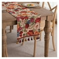 thumbnail image 1 of Tassels Table Runner, Coffee Table Decoration Fabric, Washable Table Runner, Woven Cotton and Linen Table Runner with Tassels, For Kitchen Party Decor, 1 of 5