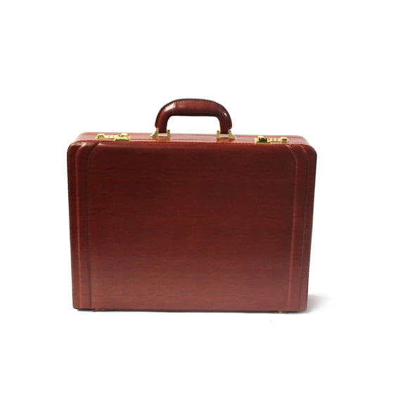 Tassia Expander Leather Attache Briefcase