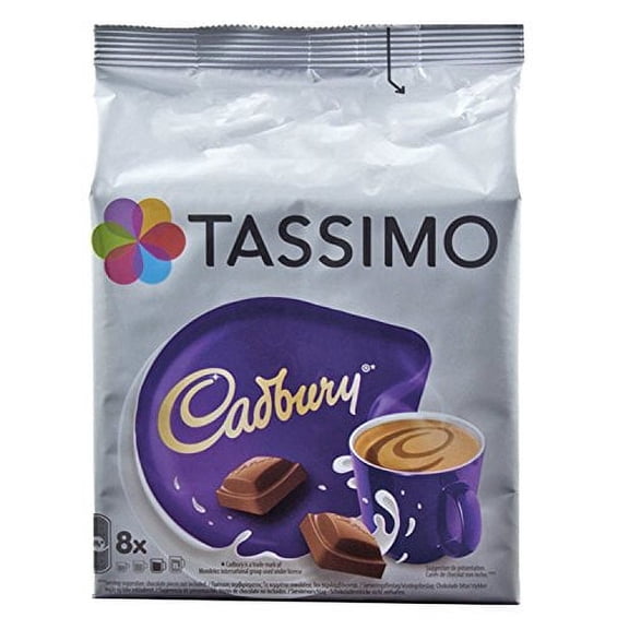 Tassimo Cadbury Hot Chocolate Capsules 8 Cups