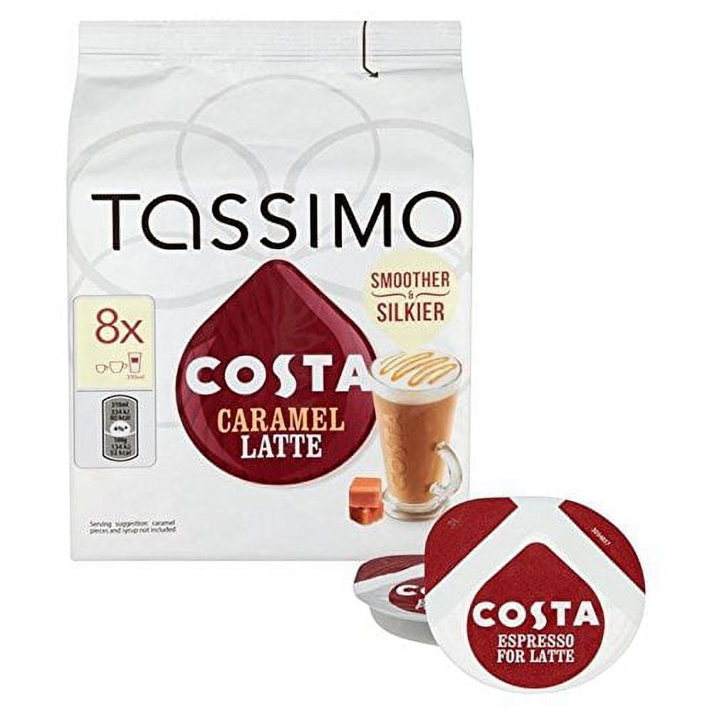 Tassimo Coffee Pods Pack Of 5 - Choose From Costa, Lattes, Cadbury, Milk  Creamer