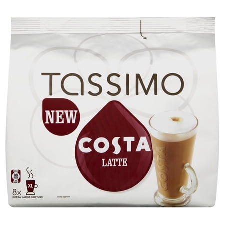 Tassimo Costa Latte 8 Drinks Per Pack Pack Of 3, Total 48 T-Discs