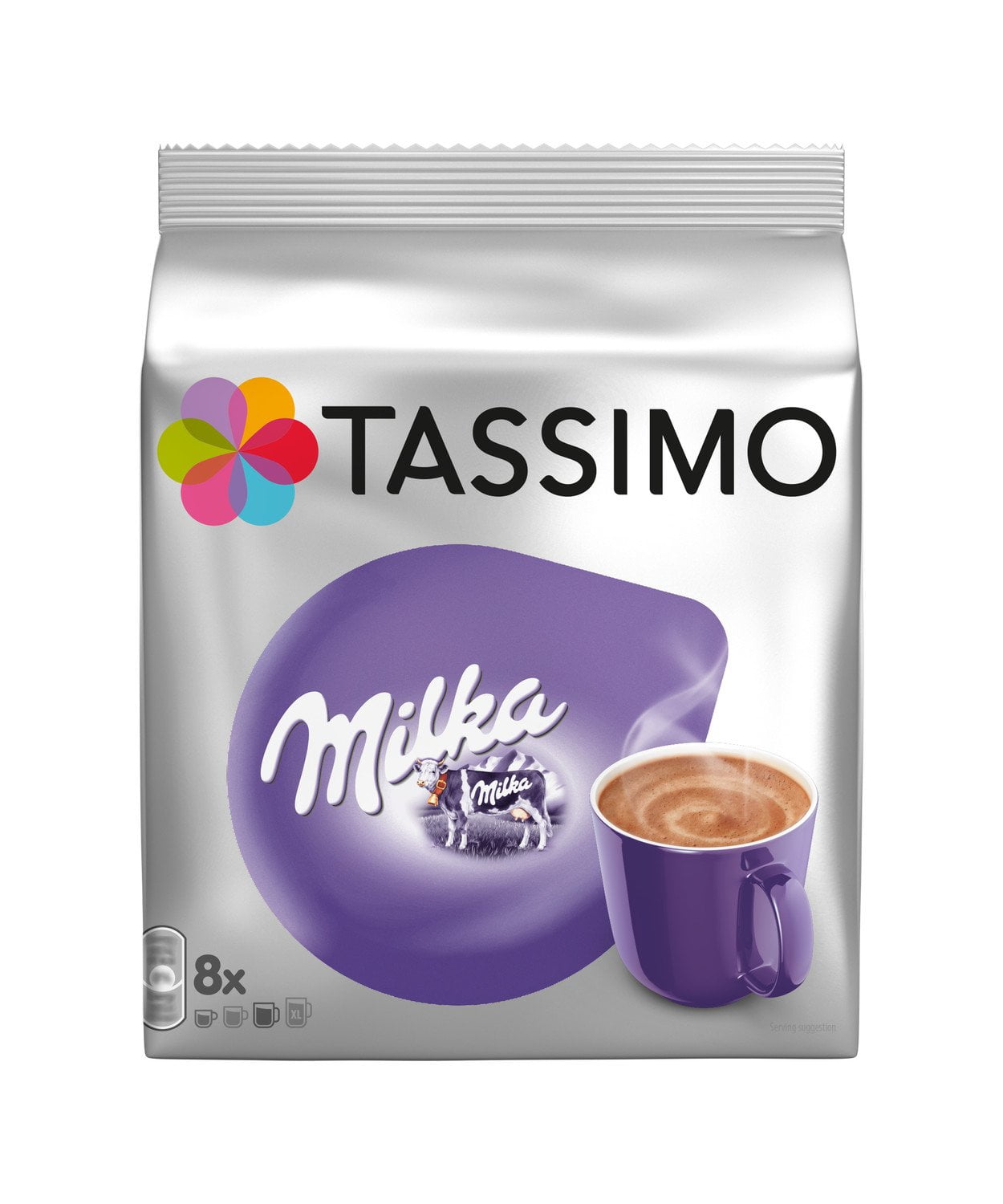 Tassimo Milka Hot Chocolate T-Discs For Tassimo Hot Beverage System Pack Of  32 T Discs