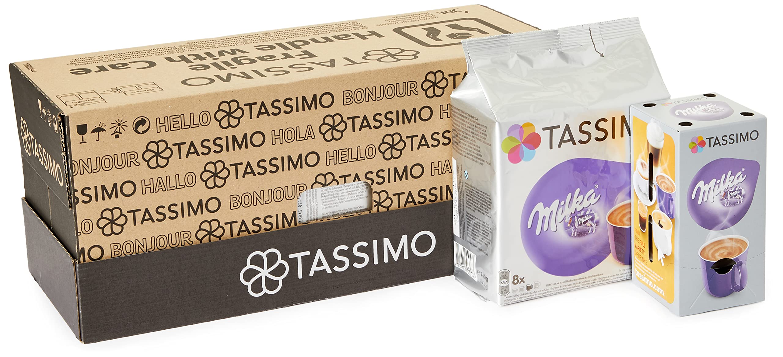 Tassimo Milka Hot Chocolate Pods (Pack Of 5, Total 40 Coffee Capsules