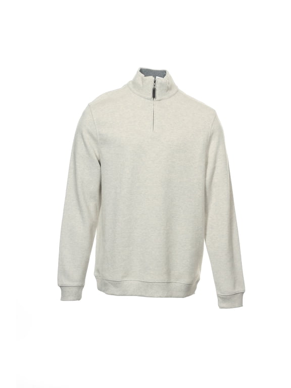 Collezione Beige Gradient Half Zip Sweater , Size Medium
